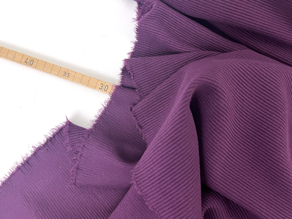 Ottoman Rippenjersey, Purple Grape
