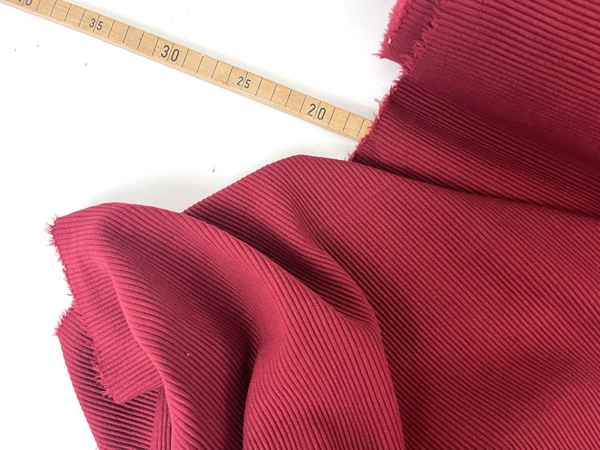Ottoman Rippenjersey, Rhubarb / Burgundy