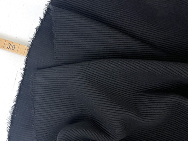 Ottoman Rippenjersey, Schwarz