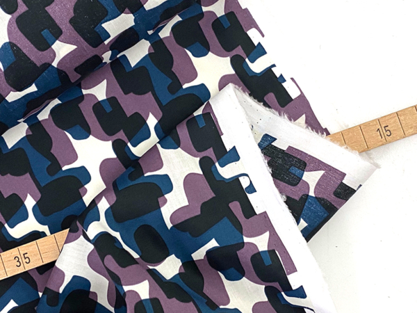 Designerleftover feine Popeline, Print Abstract – Bild 3