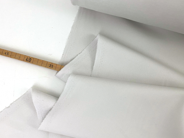 Designerleftover Baumwolltwill in Hosenqualität, Chalk – Bild 2