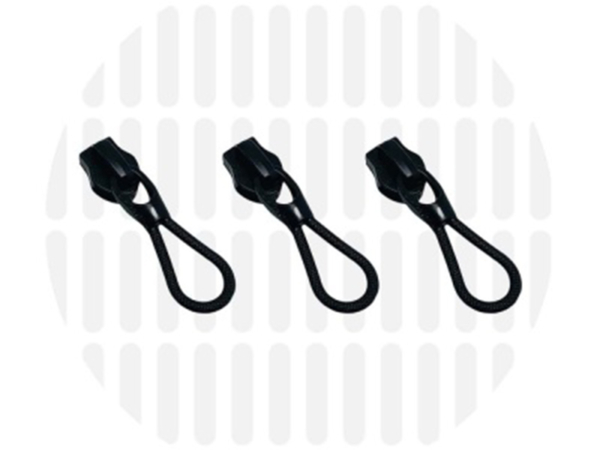 Zipper Zoo Schieber, Rope, Black