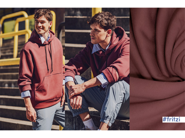 Heavy Jogging Sweat, Dark Bordeaux, Fibre Mood Sports – Bild 3