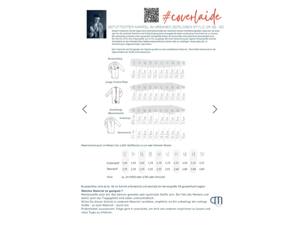 Schnittmuster Coverlaide, Mantel von Frau Marzi – Bild 2