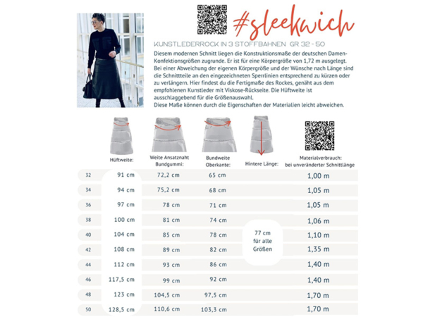 Schnittmuster Sleekwich, Rock von Frau Marzi – Bild 2