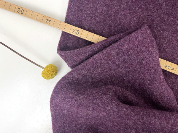 Schurwolle Fleece, Purple Grape