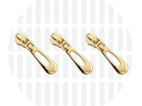 Zipper Zoo Schieber Buttonhole, Gold