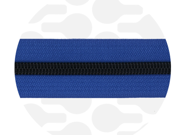 Zipper Zoo Nylon Spirale Royal Blue, Schwarz