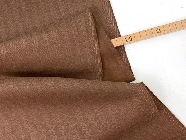 Designerleftover Moleskin Fischgrat in Hosenqualität, Karamell