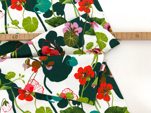 Designerleftover Rippenjersey Baumwolle, Capucina