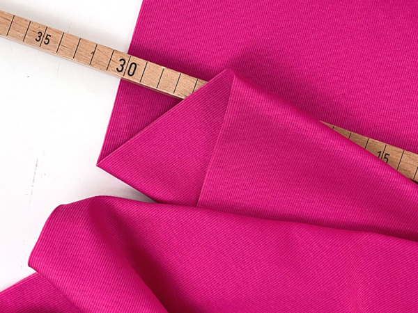 Designerleftover Rippenjersey Baumwolle, Pink – Bild 2