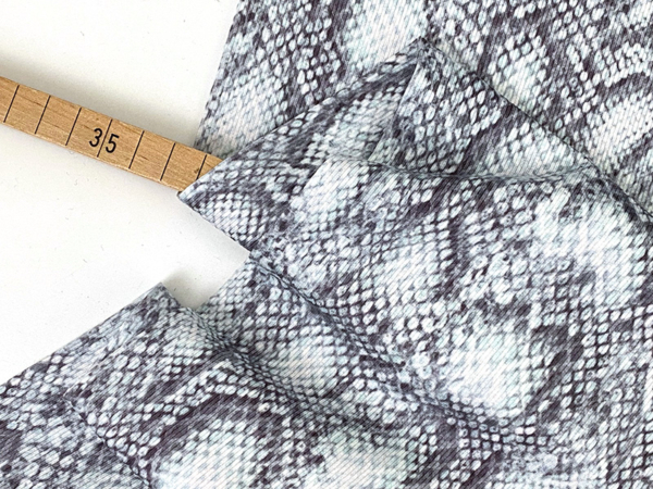 Designerleftover Rippenjersey Baumwolle, Snake