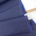 Designerleftover feine Schurwolle, Navy Nadelstreif