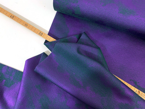Nähpaket Frau Marzi Portrayle, Jaquard Clouds, Purple – Bild 3