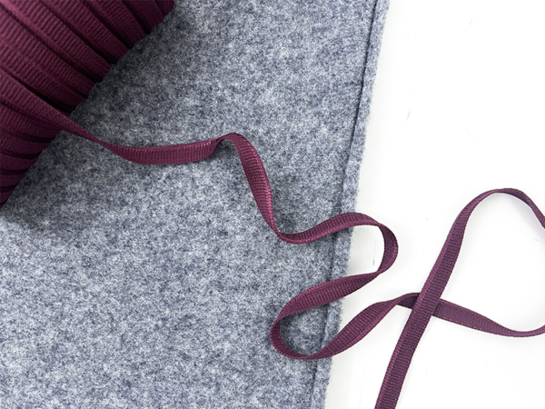japanische Paspel, knit stretch, Winterberry