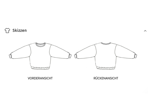 Schnittmuster Sweater Frau Ema, studioschnittreif – Bild 5