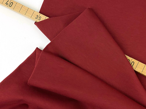 Designerleftover Baumwoll Jersey, Bordeaux