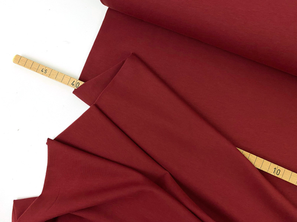 Designerleftover Baumwoll Jersey, Bordeaux – Bild 2
