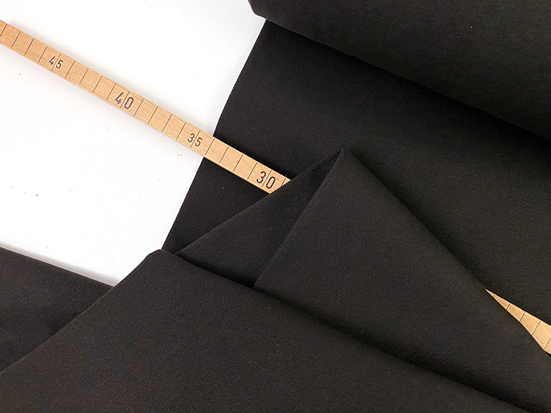 Designerleftover Baumwollköper in Hosenqualität, Espresso – Bild 2