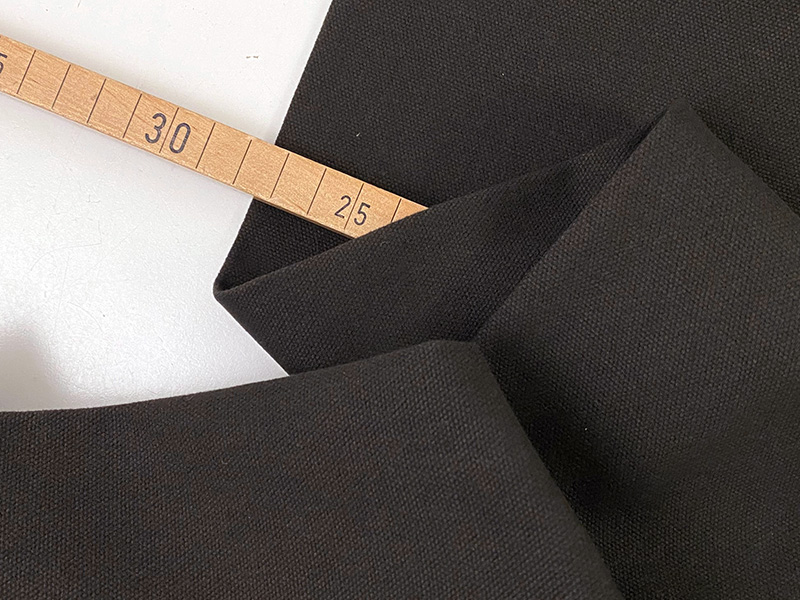 Designerleftover Baumwollköper in Hosenqualität, Espresso