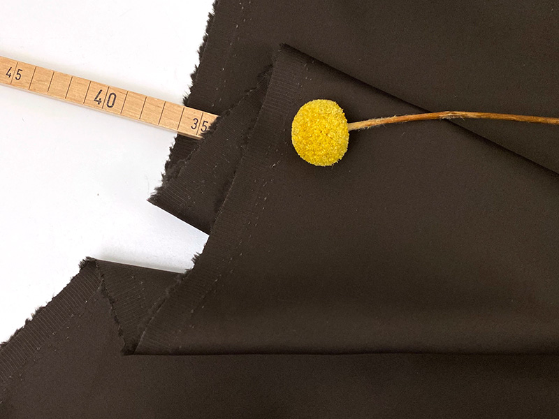 Designerleftover Baumwollsatin, Chocolate – Bild 2