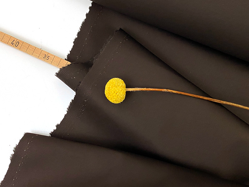 Designerleftover Baumwollsatin, Chocolate