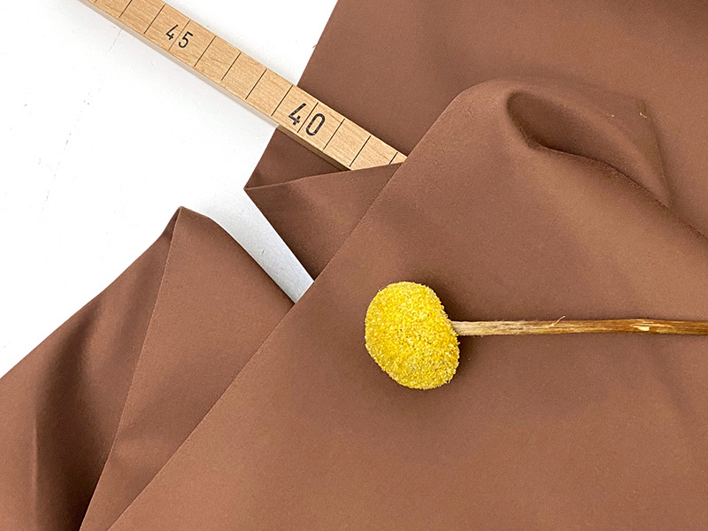 Designerleftover Baumwolle Seide, Mocha Mousse