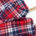 Designerleftover Flanell Check Rot Weiß Blau