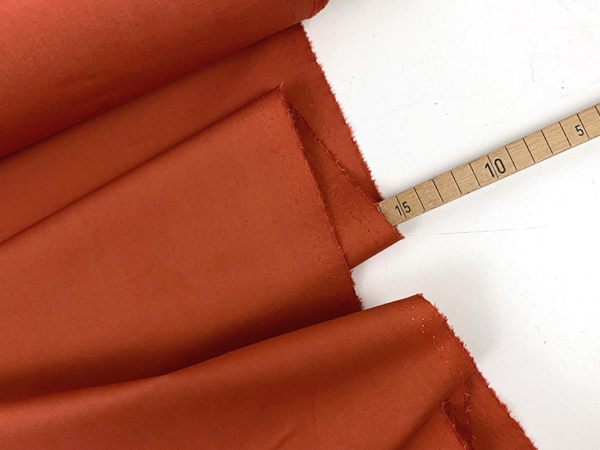 Designerleftover feine Popeline Papertouch, Pumpkin