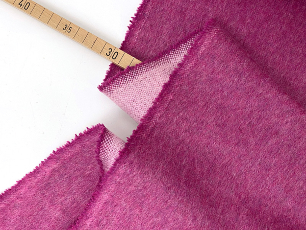 Designerleftover Mantelwolle Dusty Magenta