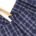 Baumwollflanell Check Navy Weiß