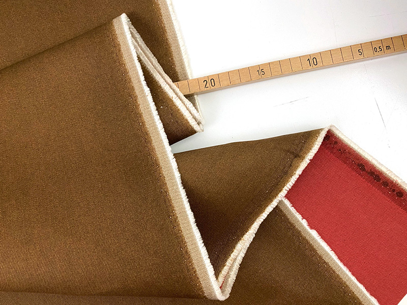 Designerleftover Denim "Dundee", Toffee & Brick