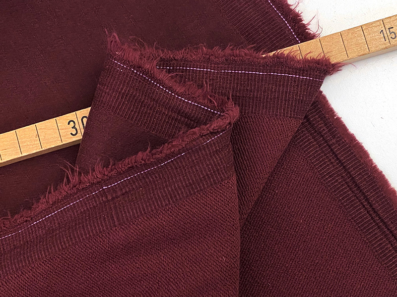 Lyocell Cotton Terry, Burgundy – Bild 2