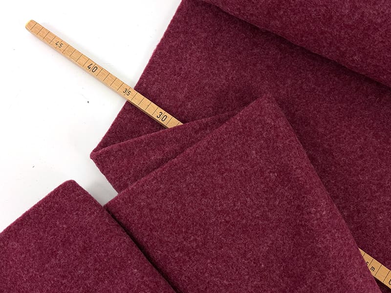 Merino fleece 1000stoff bordeaux