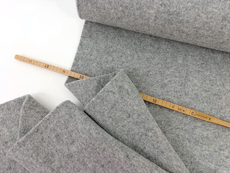 Merino fleece 1000stoff hellgrau