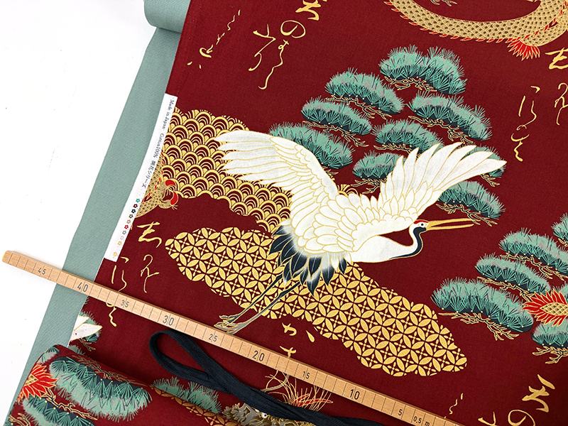 Nähpaket Schnelle Küchenschürze "Sew&Go", Drache, Japan – Bild 2