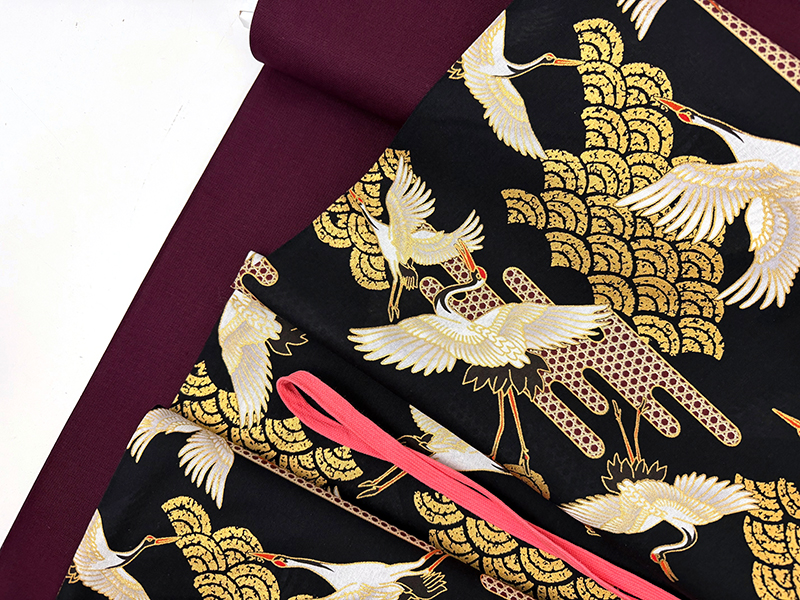 Nähpaket Schnelle Küchenschürze "Sew&Go", Kranich, Japan