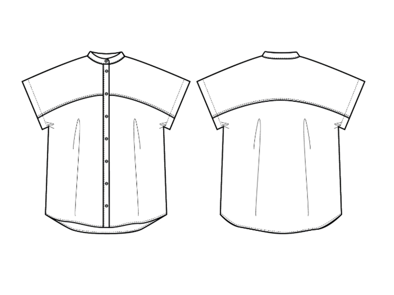 La Chemisette Structurée, Atelier Brunette, Papierschnittmuster – Bild 2