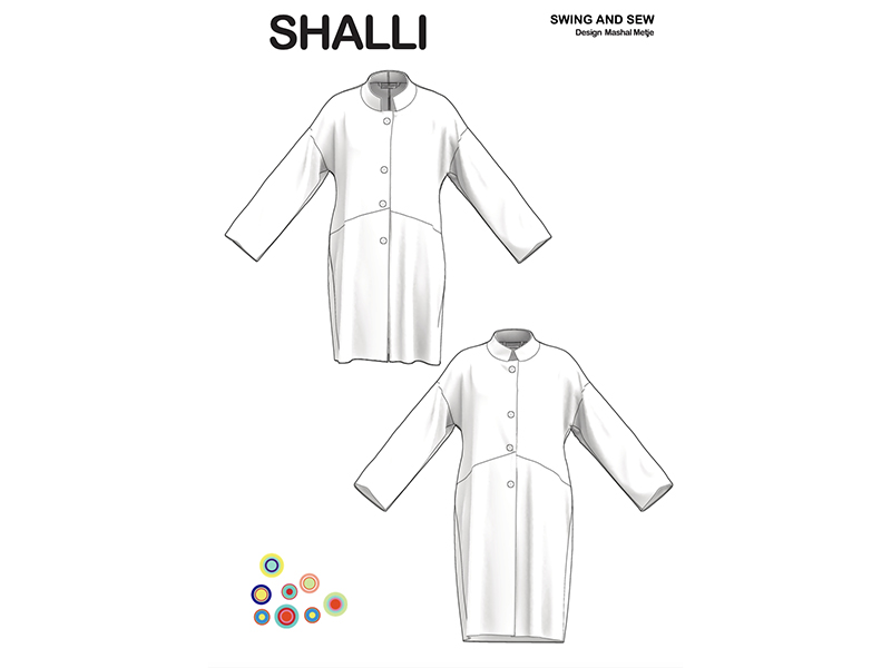 Papierschnittmuster Mantel Shalli von Swing & Sew – Bild 2
