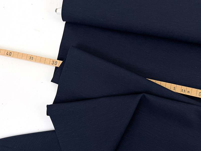Lyocell Leinen Webstoff, Navy
