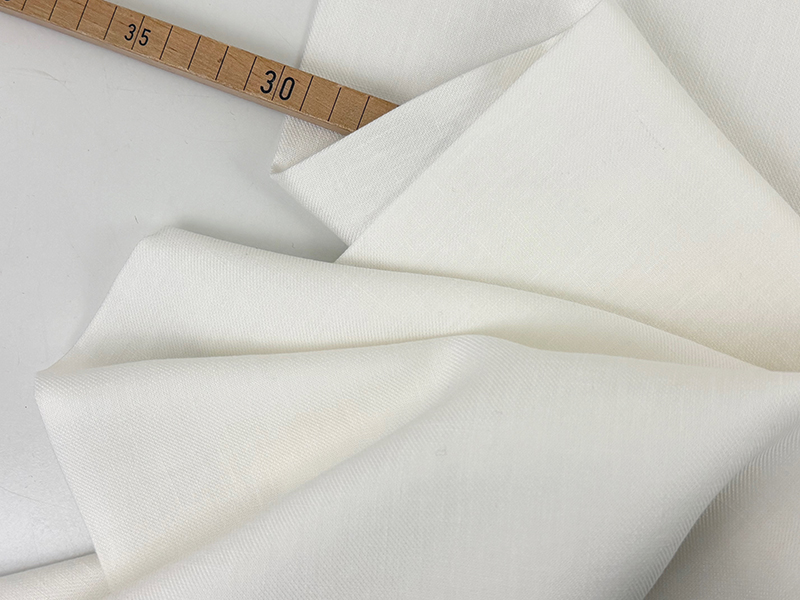 Lyocell Leinen Twill, Weiß