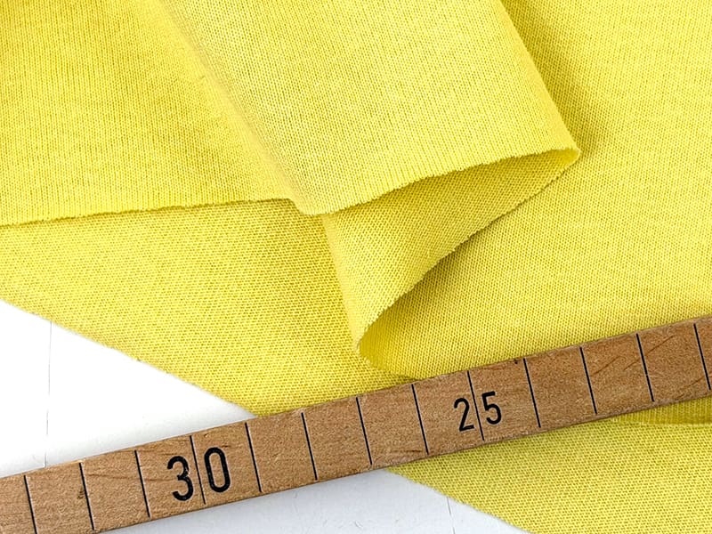 Knit Cotton, 100% Baumwolljersey, Pale Yellow / Lemon – Bild 2