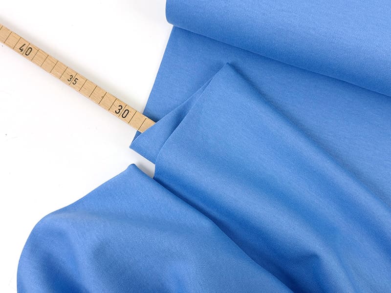 Baumwolle Interlock Jersey, Smooth Touch, Skyblue