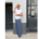 Designerleftover Sommerwolle Schurwolle, Denimblau