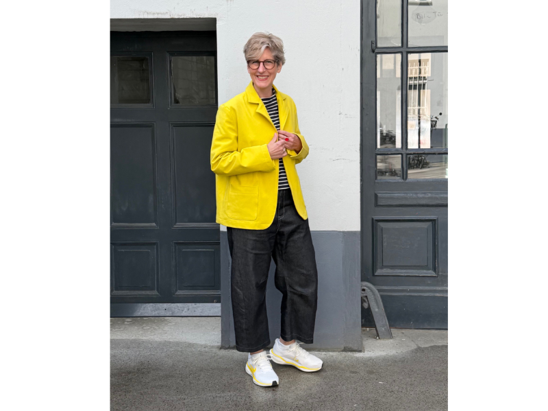 Designerleftover Denim, Limegelb – Bild 2