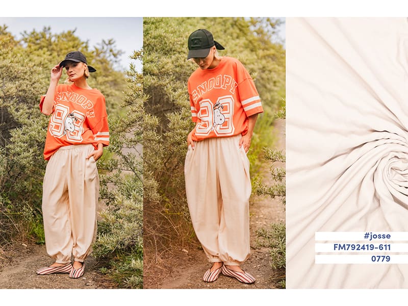 Woven Viskose (Tencel Finish), Cream, Fibre Mood