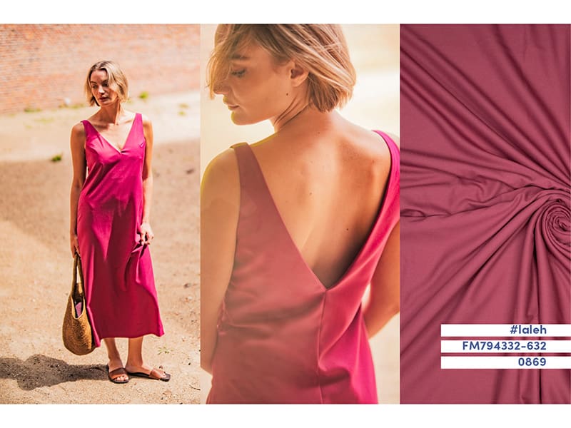 Viskose Soft Twill, Dark Fuchsia, Fibre Mood