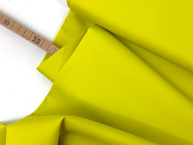 Designerleftover feine Popeline, Limegelb
