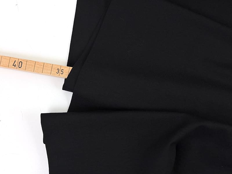 Viskosejersey Premium, Schwarz – Bild 2