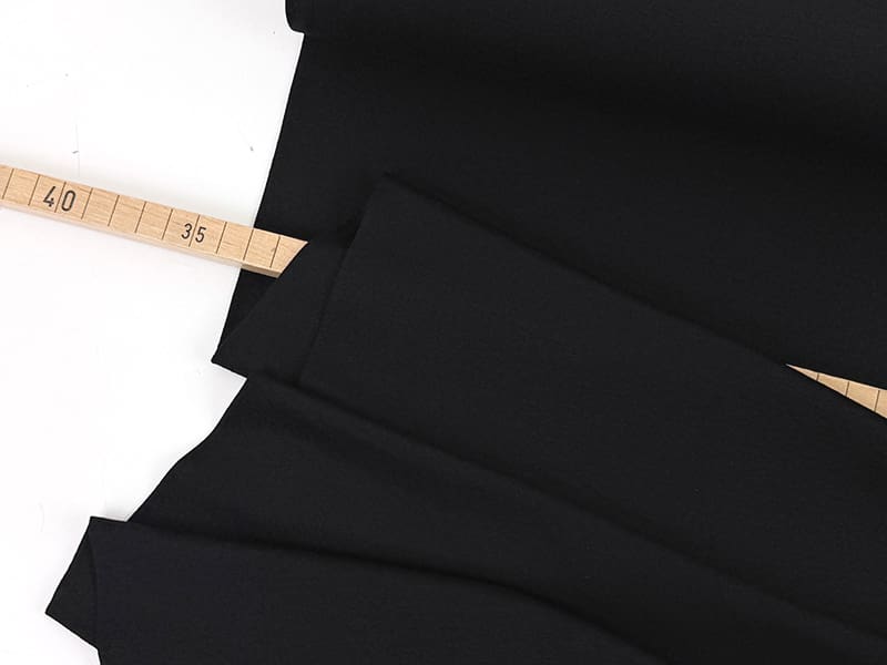 Viskosejersey Premium, Schwarz